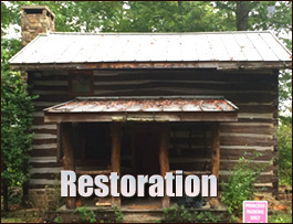 Historic Log Cabin Restoration  Stokesdale, North Carolina